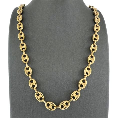 men's gucci link chain|14k gucci link necklace.